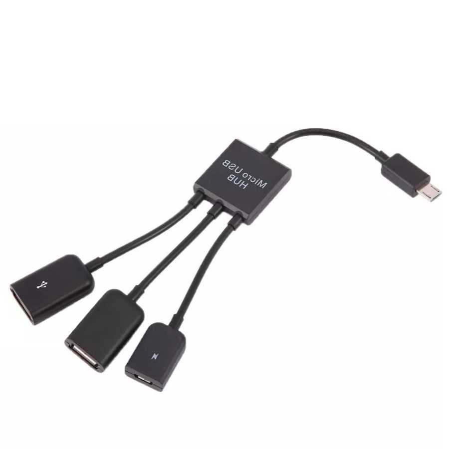 Tanie Darmowa wysyłka 3w1 Micro HUB USB C OTG kabel do smartfona T…