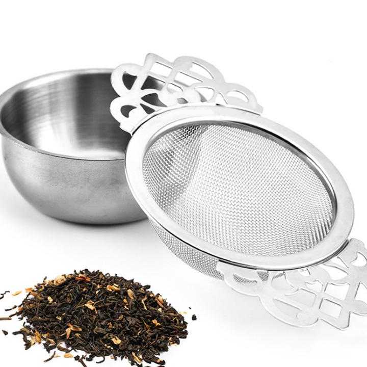 Zaparzacz dwuuchwytowy do herbaty z filtrem i sitkiem, stal …