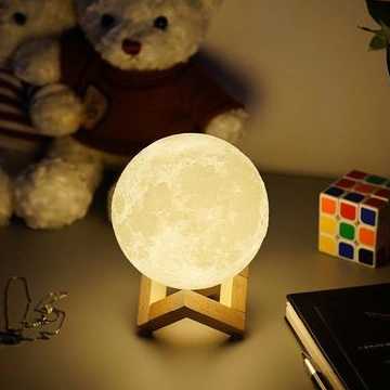 Tanie Lampa 3D Print Galaxy z modelem księżyca na baterii - trendy…