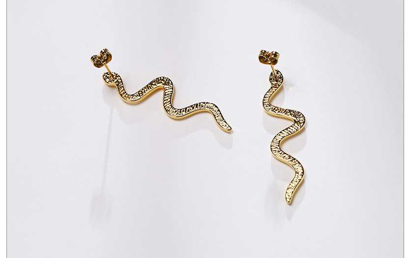 Vnox Chic kolczyki w kształcie węża dla kobiet biżuteria Par…