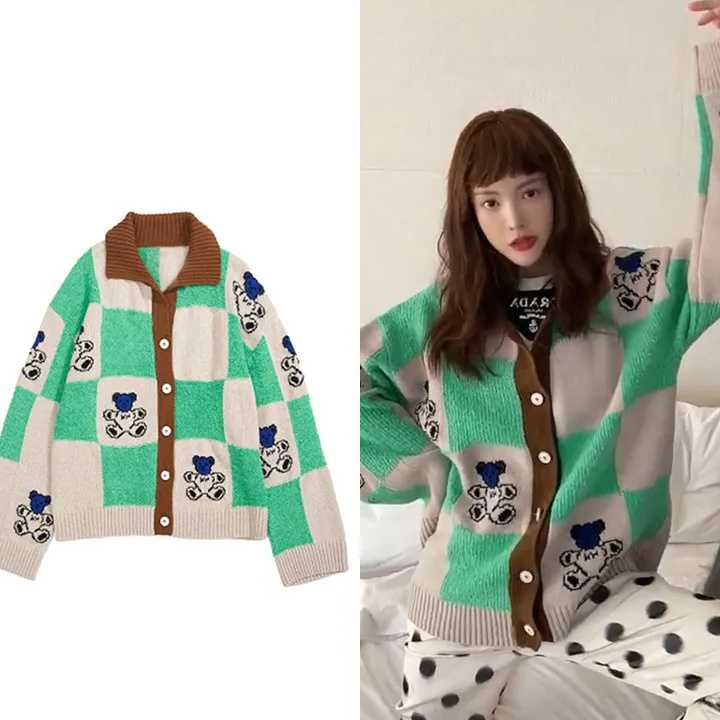 Opinie Koreański styl O-neck krótki, z dzianiny swetry damskie cien… sklep online