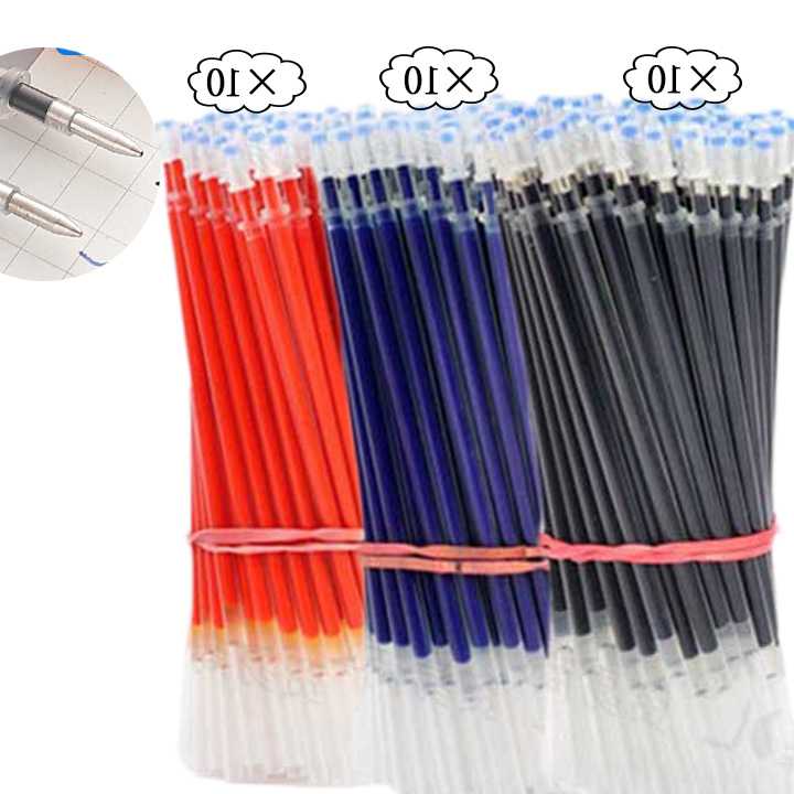 Zestaw 23 długopisów żelowych z farbą w kolorach: czarnym, n…