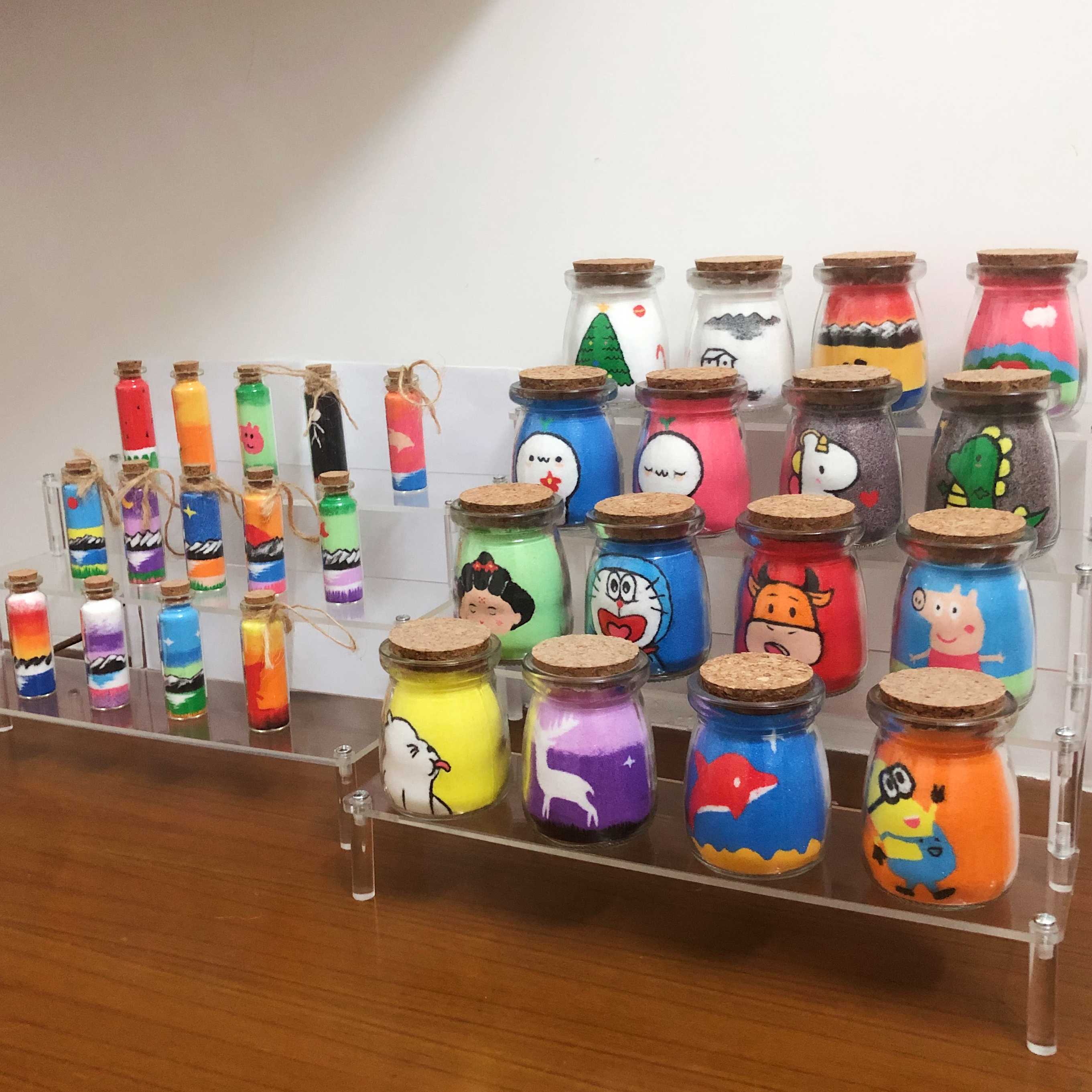 Tanie Przezroczysty akrylowy stojak na figurki Anime Cupcake półka… sklep internetowy