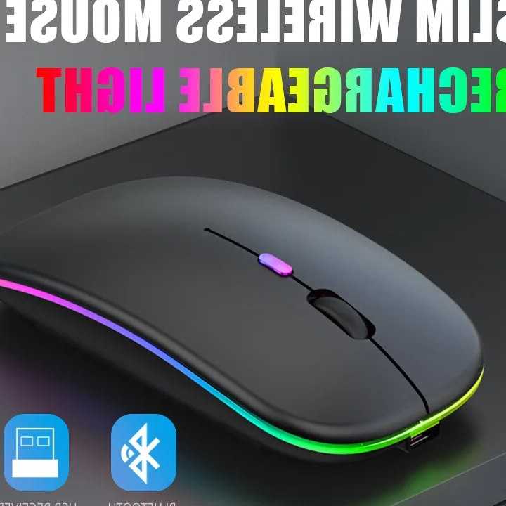 Tanie Tablet/telefon komputer bezprzewodowa mysz z Bluetooth ładow…
