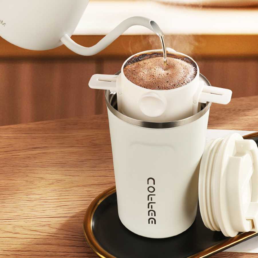Opinie Przenośny kubek kawy z filtrem ze stali nierdzewnej - zestaw… sklep online