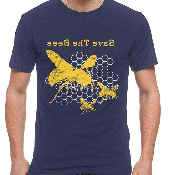 Tanie Śmieszna koszulka Ratuj Pszczoły dla mężczyzn z krótkim ręka… sklep internetowy