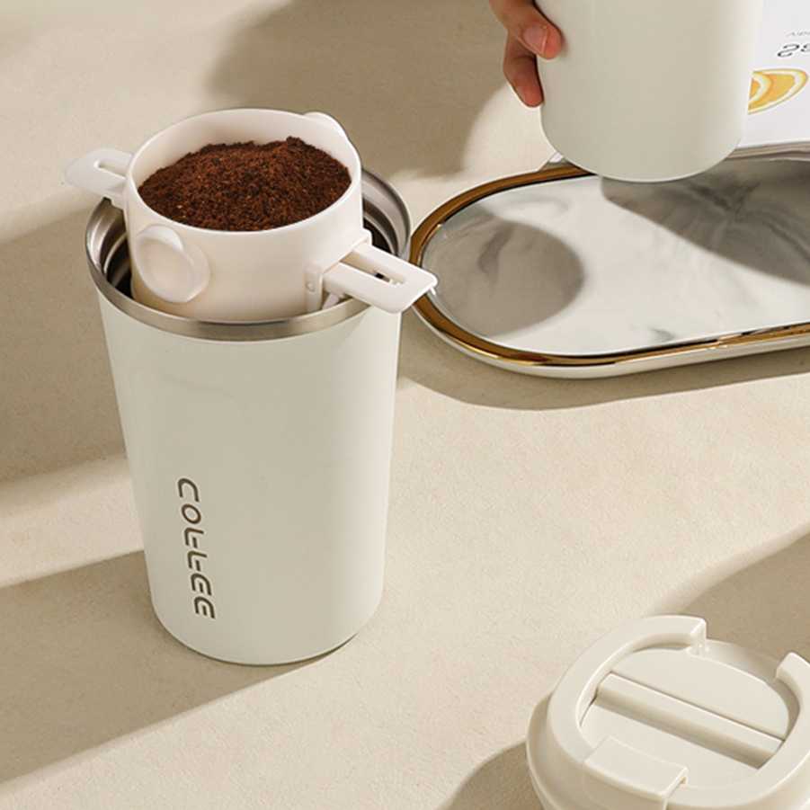Opinie Przenośny kubek kawy z filtrem ze stali nierdzewnej - zestaw… sklep online