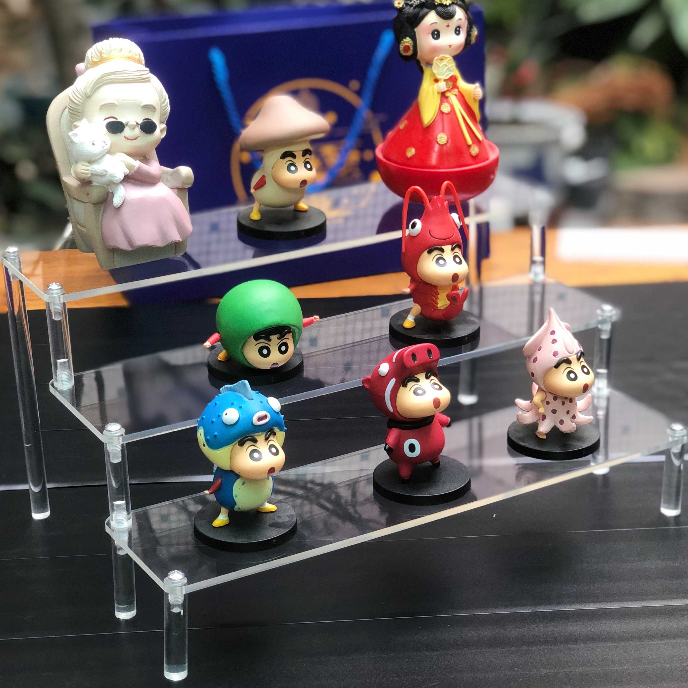 Tanie Przezroczysty akrylowy stojak na figurki Anime Cupcake półka… sklep internetowy
