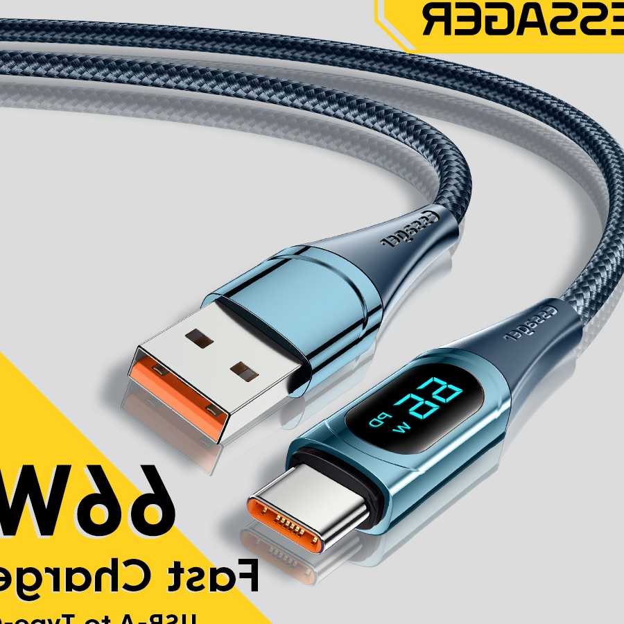 Tanie Essager LED 6A kabel USB typu C dla Huawei Honor 100W/66W sz…