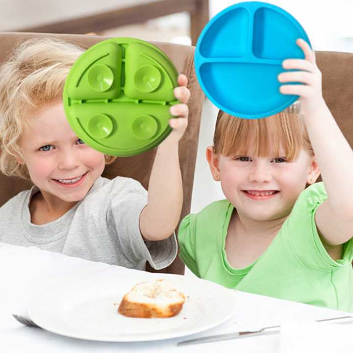 Tanie Dziecko silikonowy talerz do jadalni dzieci talerz do karmie…