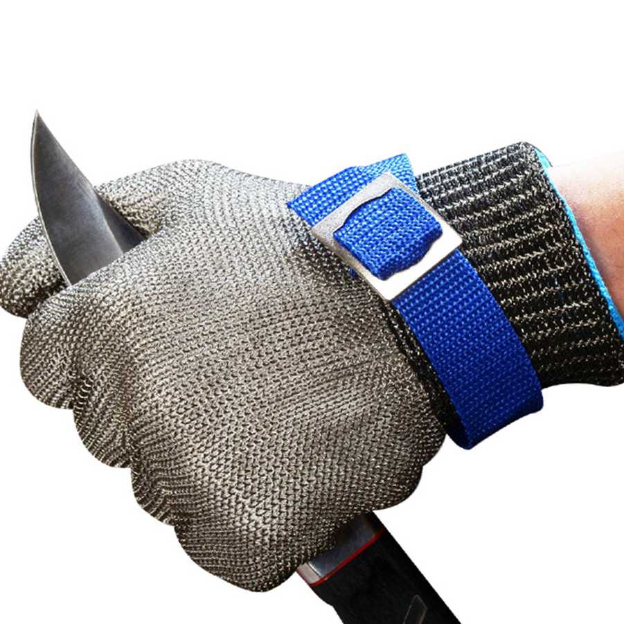1-5 sztuk rękawice ze stali nierdzewnej Anti-cut rękawice og…