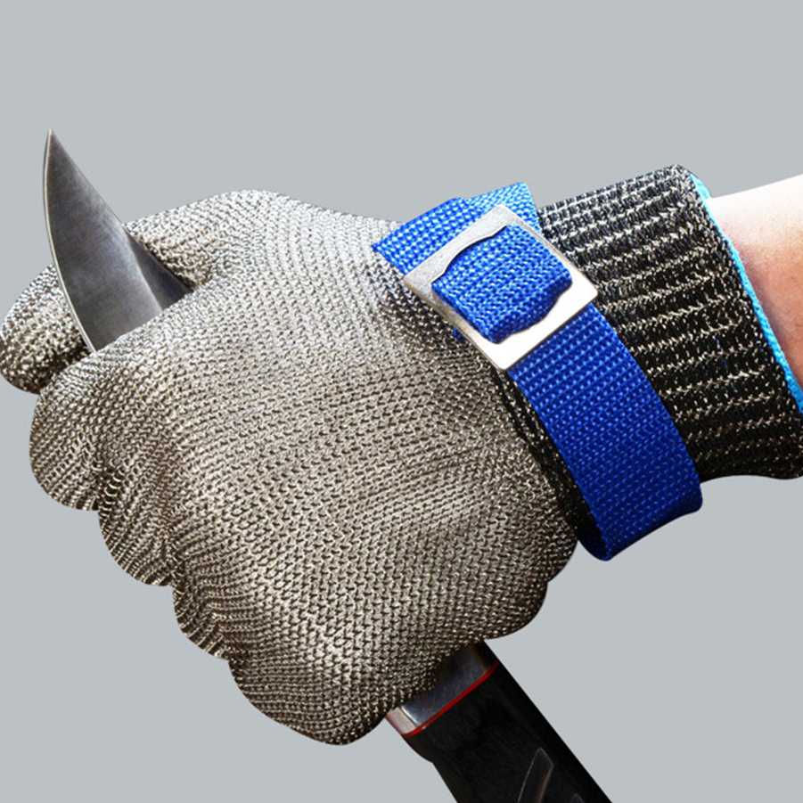 1-5 sztuk rękawice ze stali nierdzewnej Anti-cut rękawice og…