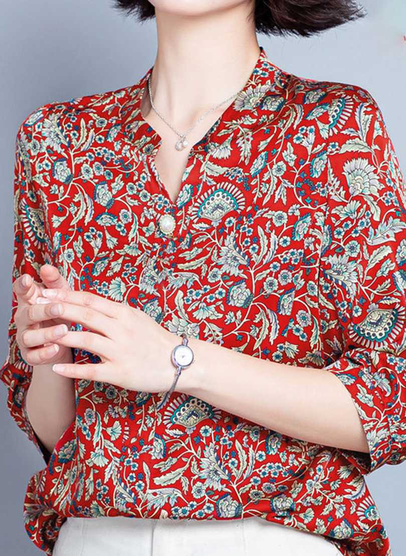 Opinie Luźne wiosenno-letnie bluzki Lady Fashion Casual z nadrukiem… sklep online