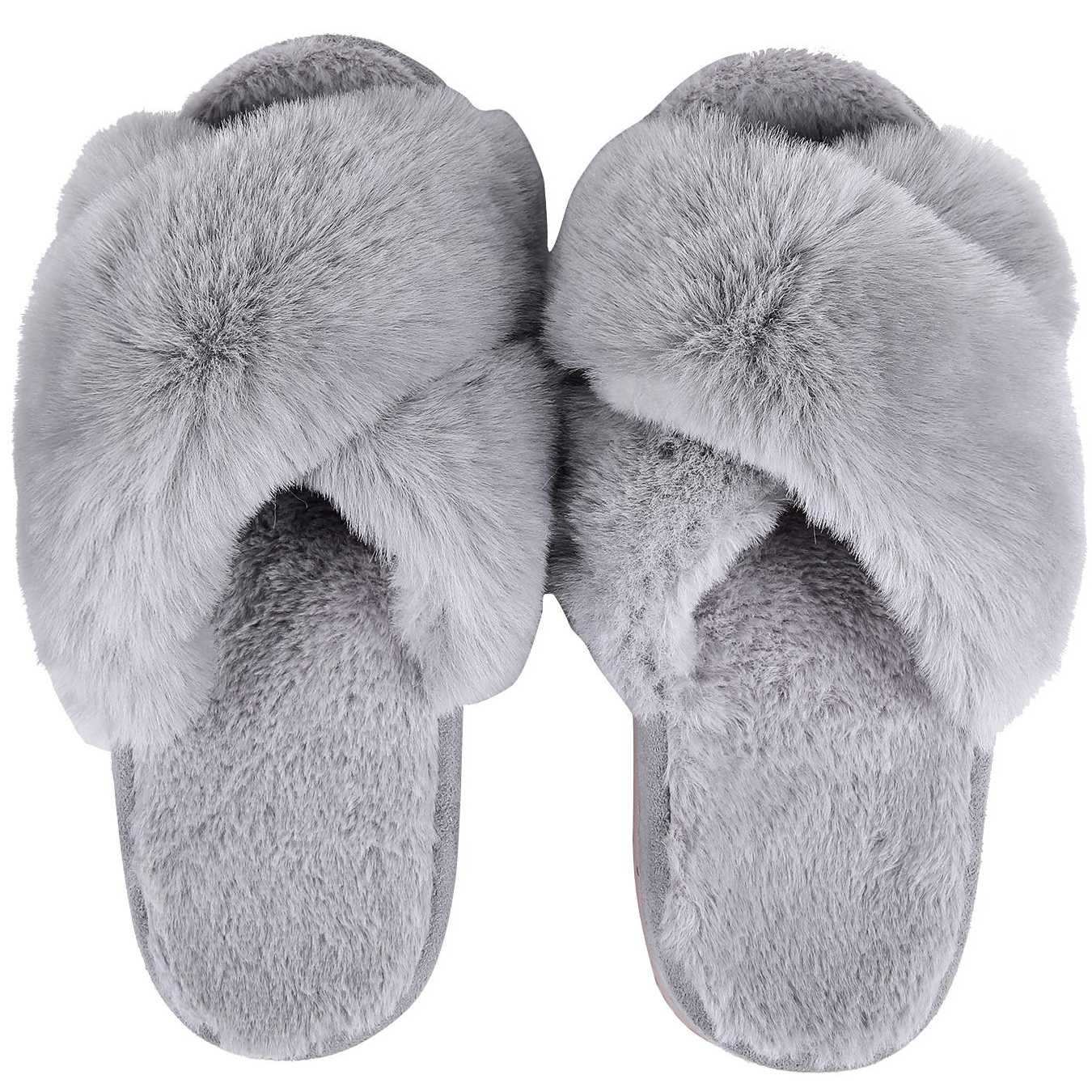 Tanie Miękkie pantofle zimowe dla kobiet Comwarm Fuzzy - puszyste …