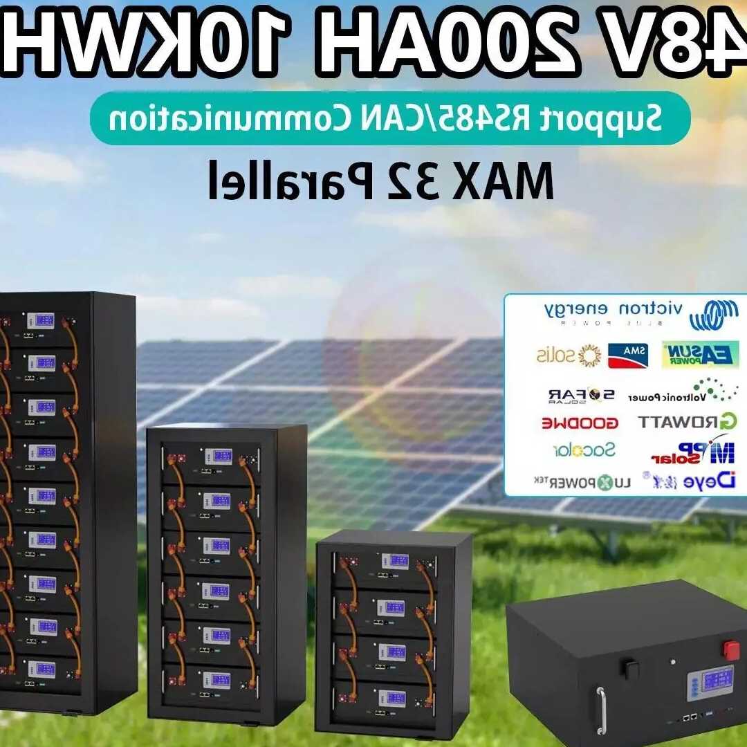 Tanie Bateria słoneczna LiFePO4 48V 200AH 10KW z RS485, CAN, 6000+…