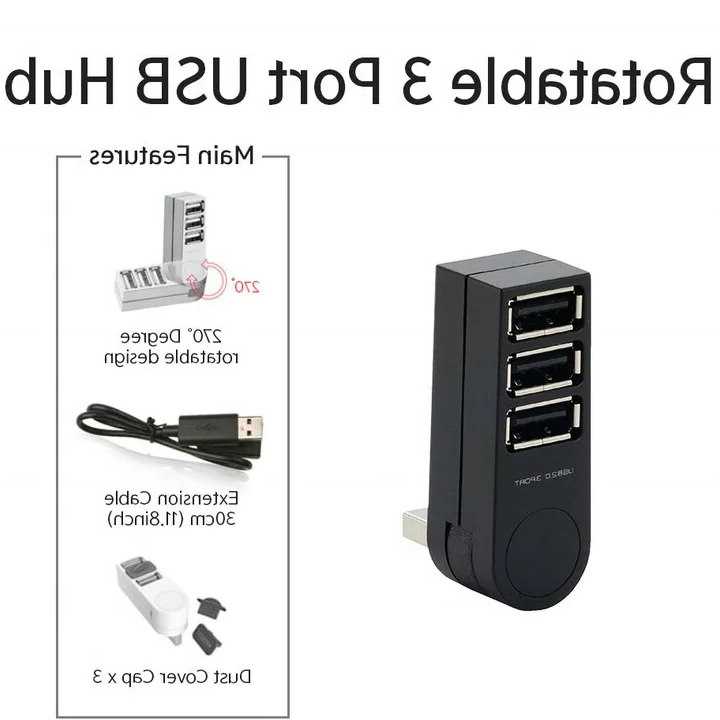 Tanie RYRA 3Port Multi 2.0 USB HUB Mini USB Extender szybka obroto…