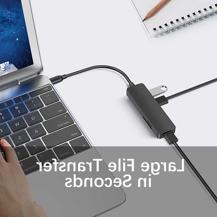 Tanie Adapter 5w1 Multi Splitter z czytnikiem TF SD dla Macbook Pr… sklep internetowy