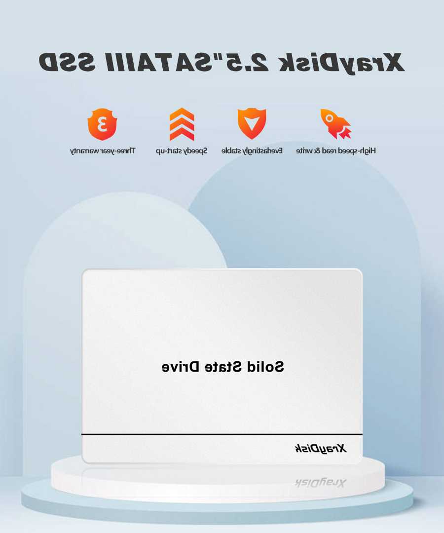 Biały SSD Xraydisk SATA3 120GB-2TB 2.5 - wewnętrzny dysk pół…