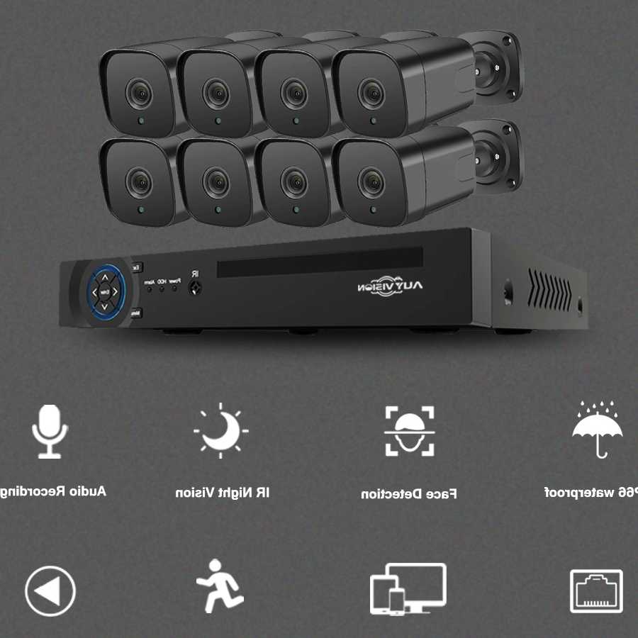 Tanie Bezpieczny zestaw monitoringu wideo z kamerami IP POE XMeye … sklep internetowy