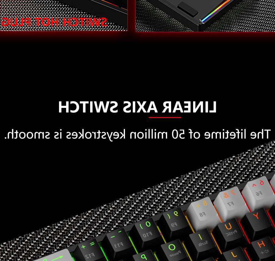Opinie MK61 USB Mech Klawiatura Gaming Czerwony Przełącznik 61 Klaw… sklep online