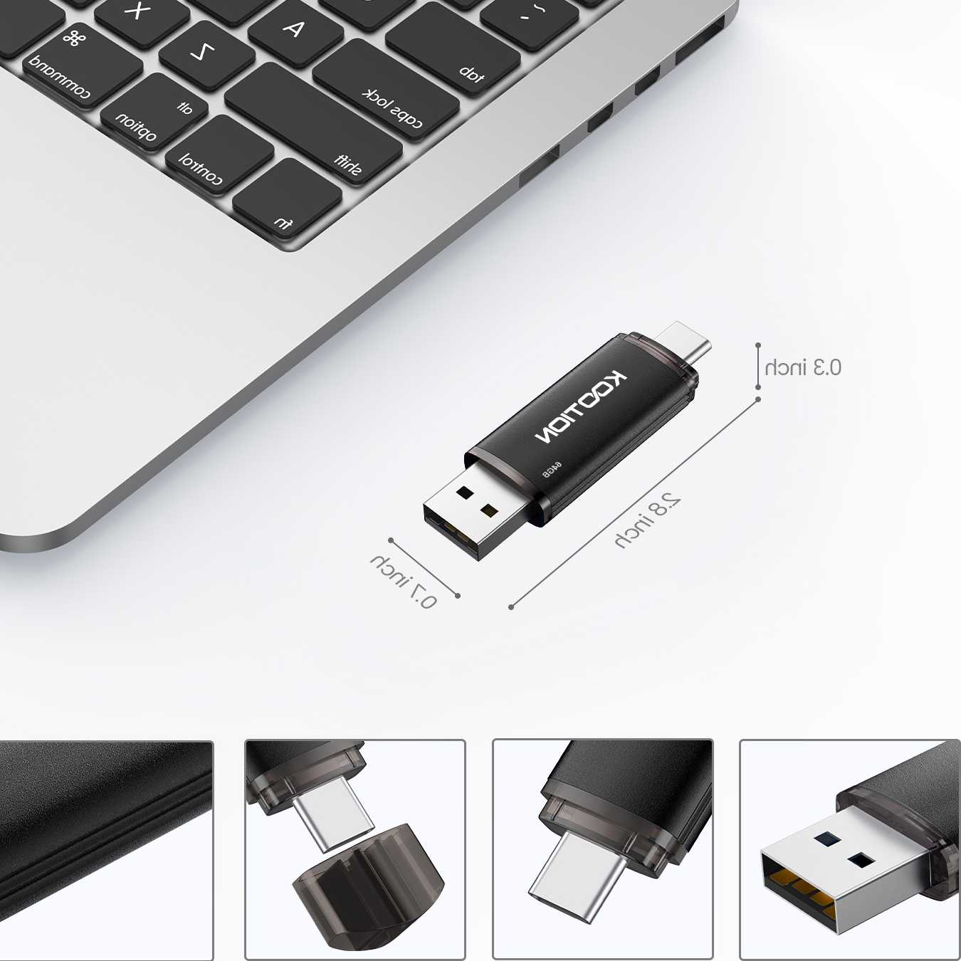 Tanie KOOTION U209 32/64/128GB USB C Flash Drive OTG dla smartfonó… sklep internetowy