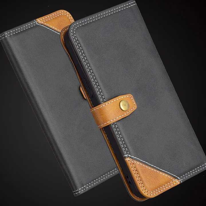 Opinie Skórzany portfel na Moto G42 G62 - klasyczny pokrowiec z slo… sklep online