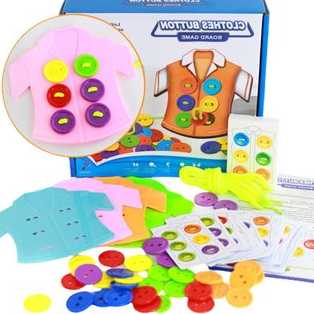 Tanie Kreatywna zabawa dla maluchów - DIY ubrania z przyciskami: e…