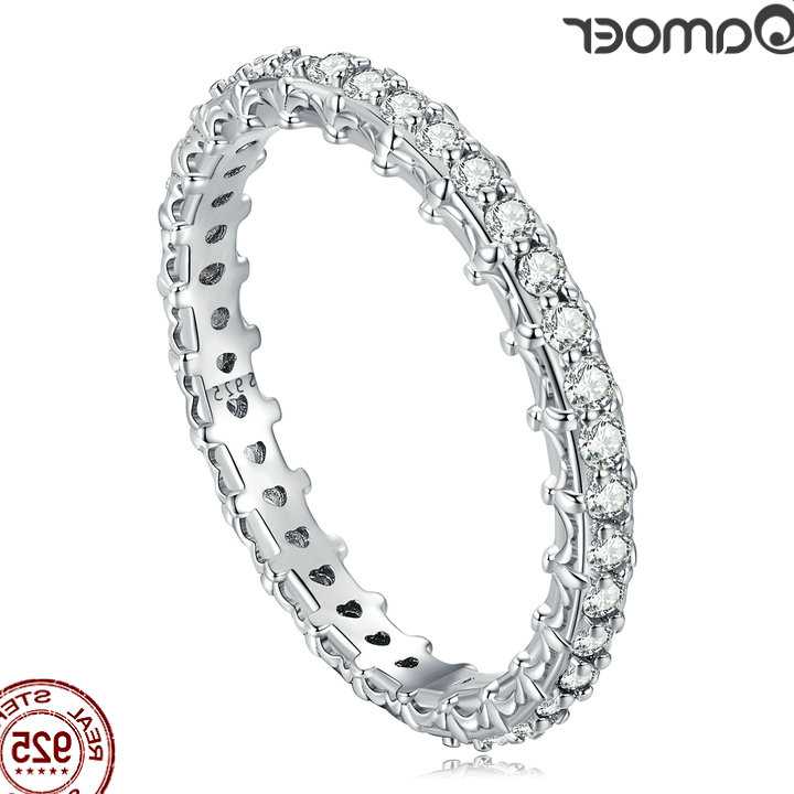 Tanie Pierścień BAMOER 925 srebrna koniczyna powodzenia dla kobiet…