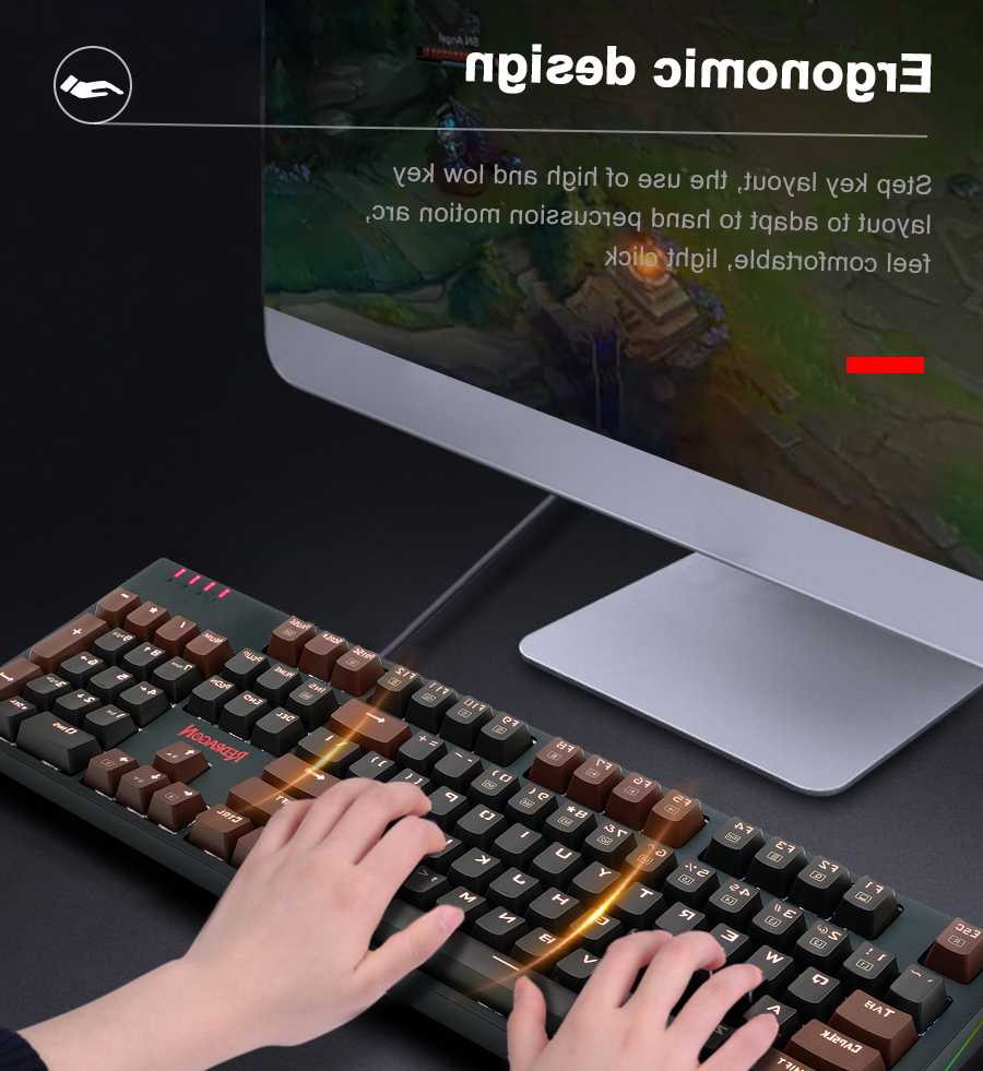 Tanie REDRAGON AMSA K592 USB mechaniczna klawiatura do gier niebie… sklep internetowy