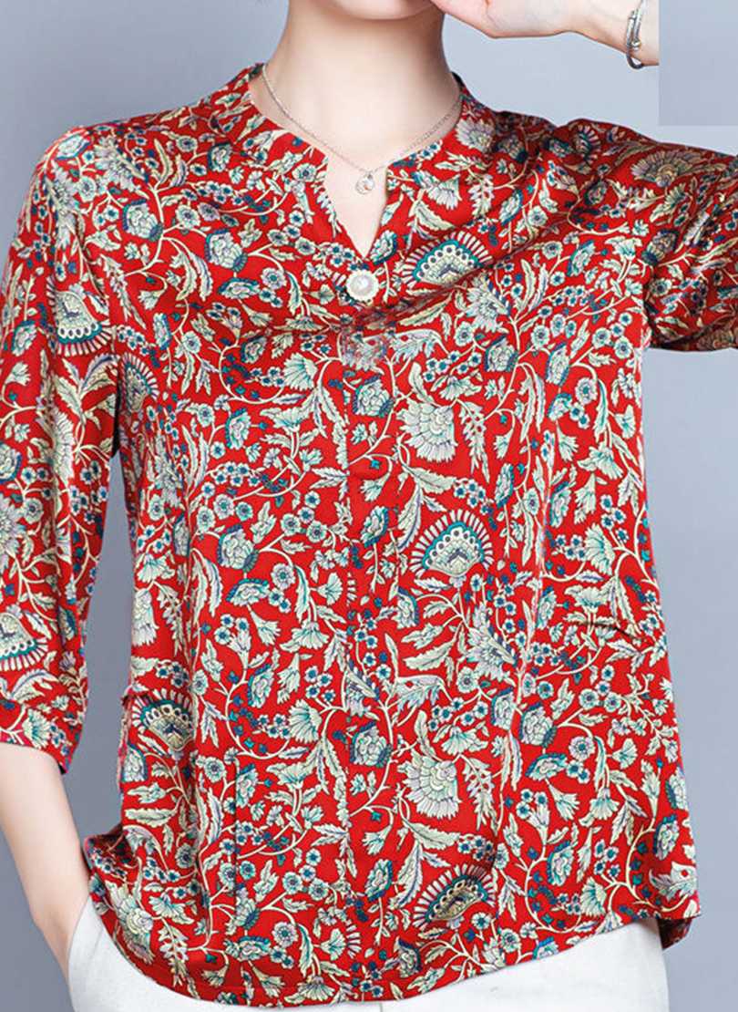 Opinie Luźne wiosenno-letnie bluzki Lady Fashion Casual z nadrukiem… sklep online
