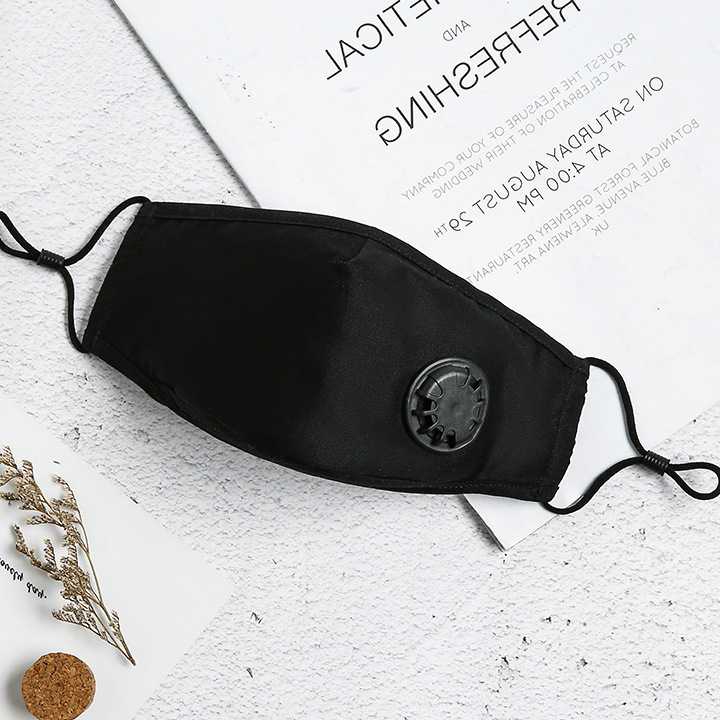 Tanie Bawełniana maska z filtrem i zaworem oddechowym - moda ochro… sklep internetowy