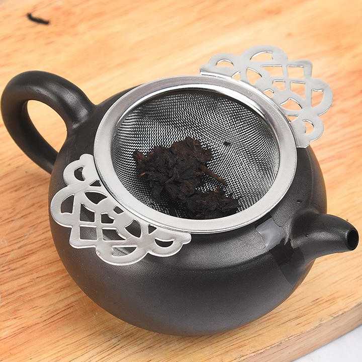 Zaparzacz dwuuchwytowy do herbaty z filtrem i sitkiem, stal …