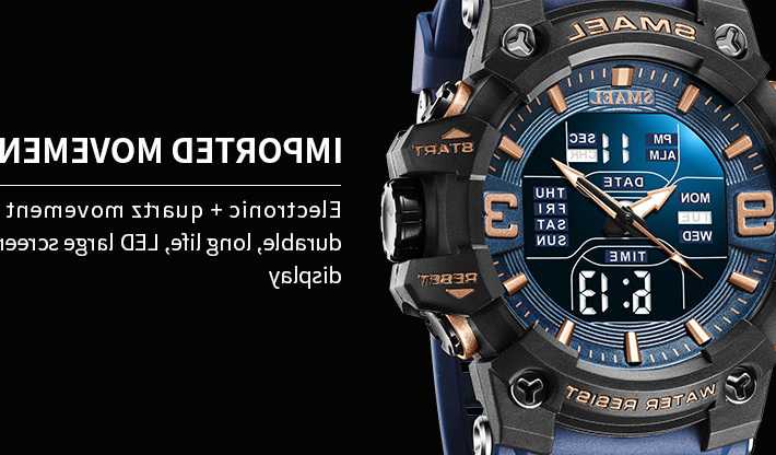 Opinie SMAEL 8049 TOP - luksusowy zegarek męski z podwójnym wyświet… sklep online
