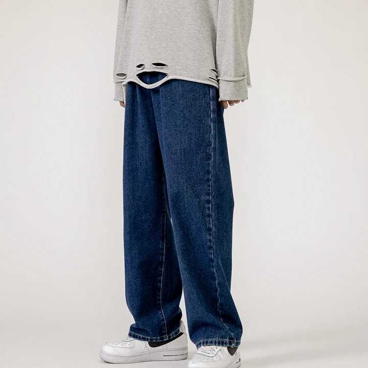 Tanie Moda damska jeansy jednolity kolor szczupła wysoka talia Y2k…