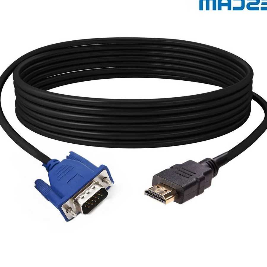 Tanie Kabel HDMI-compatible To VGA 1080P HD z Adapterem Audio - Ka…