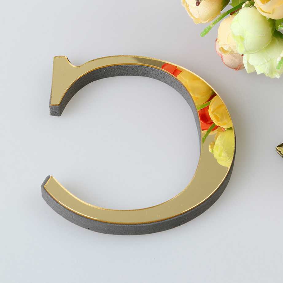 Tanio Dekoracyjne 3D lustro ścienne - naklejki z litery dla ślubu,… sklep