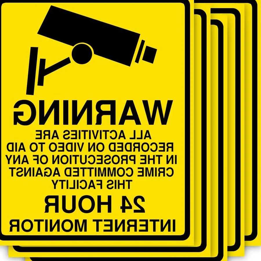 Tanie Bezpieczna ochrona - Kamera PCV, Alarm, Naklejka Wodoodporna…