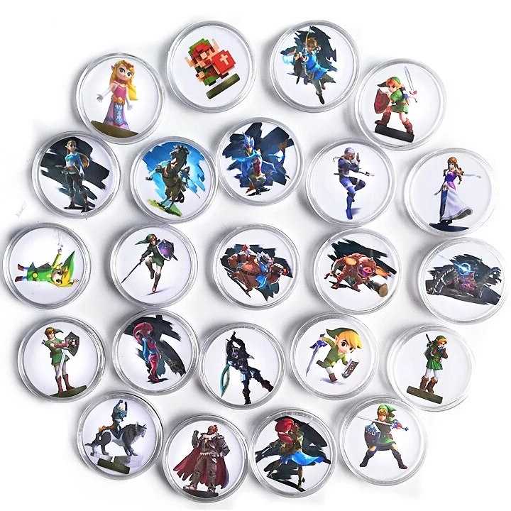 Tanie 24 sztuk Zelda oddech dzikości kolekcja gry okrągłe NTAG215 …