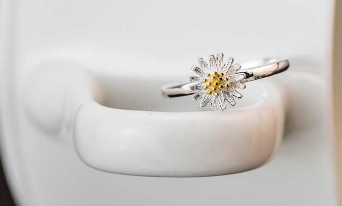 Tanie Nowy Handmade kwiat chryzantemy kształt prawdziwe 925-sterli… sklep internetowy