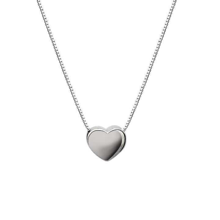 Popularny naszyjnik serce 925 Sterling Silver dla kobiet - b…