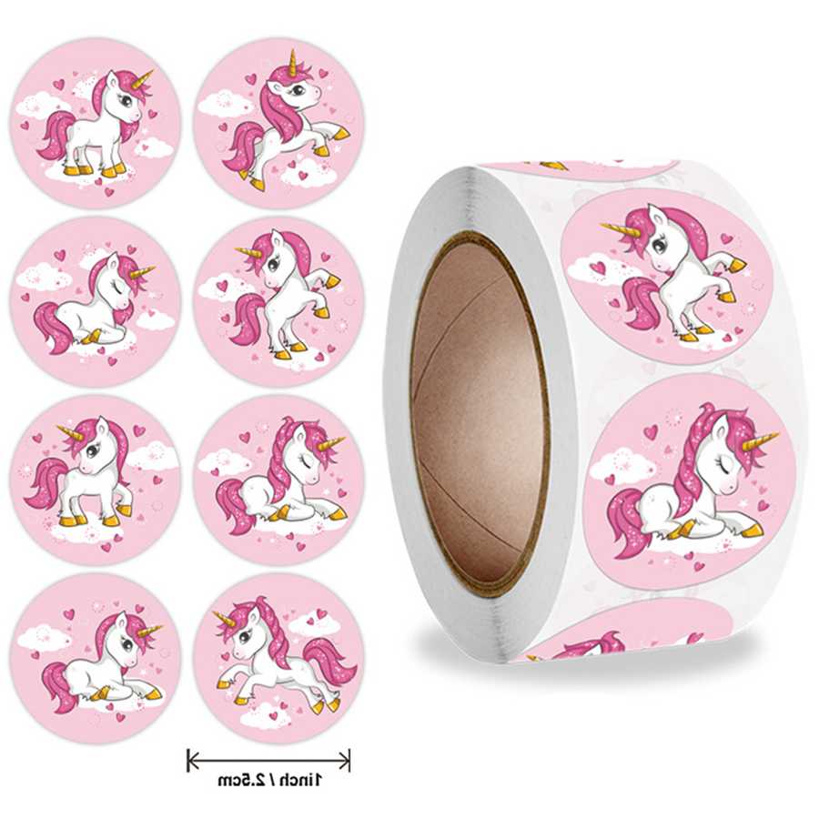 Tanie 100-500pcs Animal Unicorn Sticker kids naklejka używana jako…