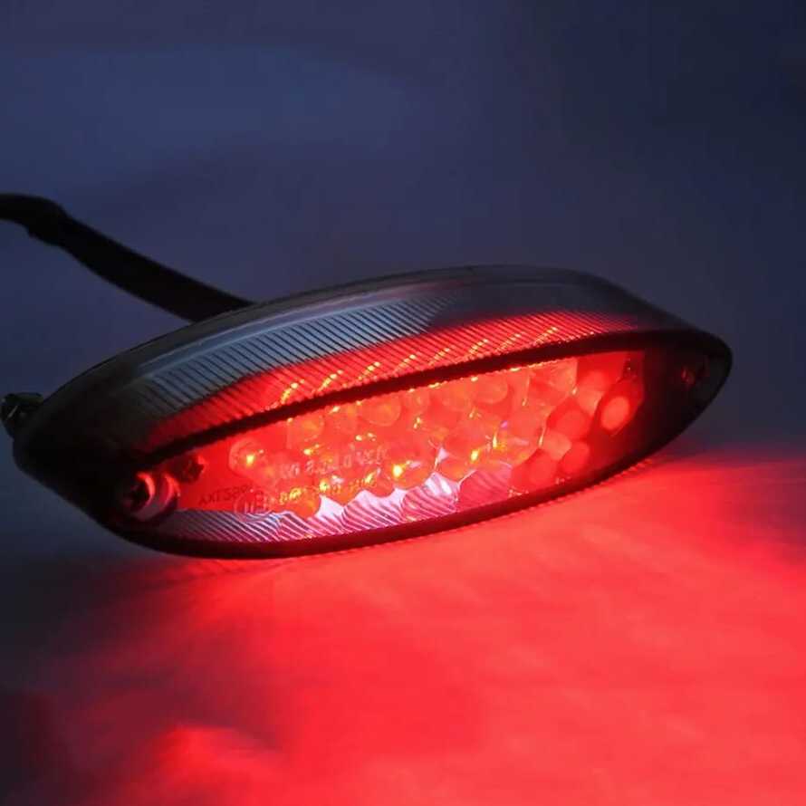 Tanie Uniwersalne LED na motocykl - tylna lampa hamulca i wskaźnik…