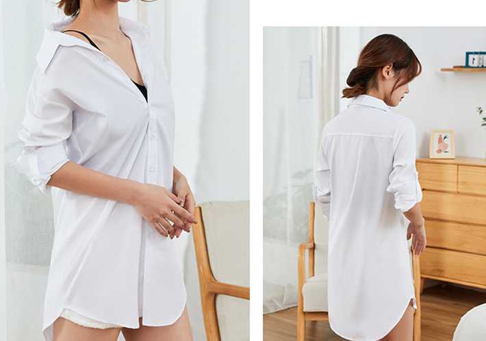 Tanie Koszule bawełniane damskie białe koszule damskie koszule z d… sklep internetowy