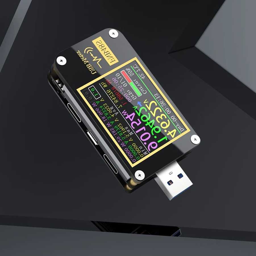 Tanie Elektryczny tester napięcia USB FNB48 - monitor woltomierza,…
