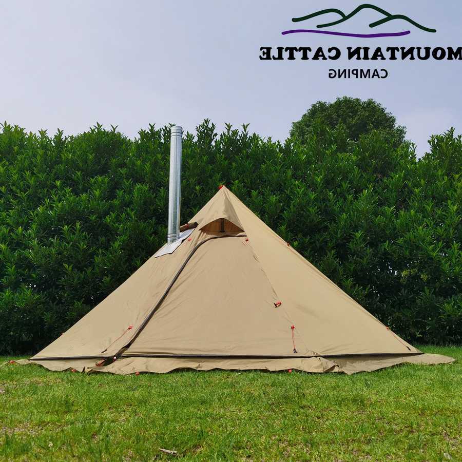 Tanie Duży namiot kempingowy Ultralight Bushcraft 4 sezon z plecak…