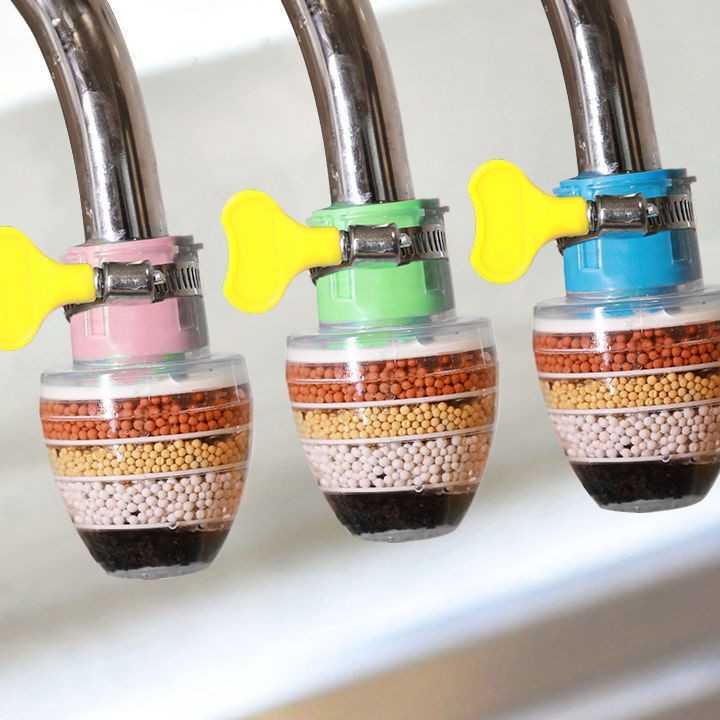 Tanie Oszczędzający wodę kuchenny filtr z kranu Bubbler 5-warstwow…
