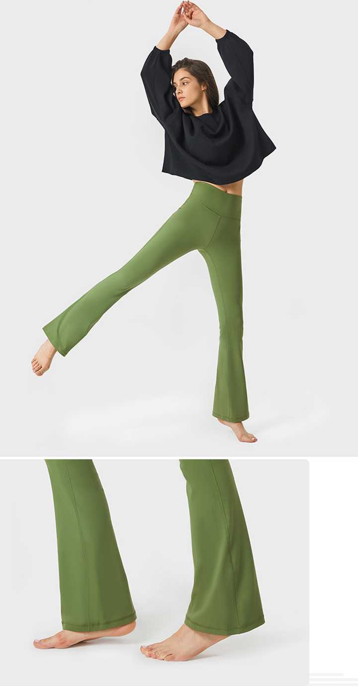 Tanio Nowe spodnie do jogi Micro Flared Slim Fit Plus Size… sklep
