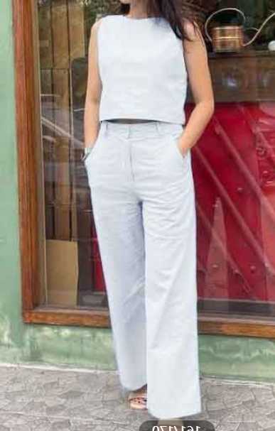 Tanie Krótkie zestawy Eotvotee Cotton Linen dla kobiet lato 2022 -… sklep internetowy