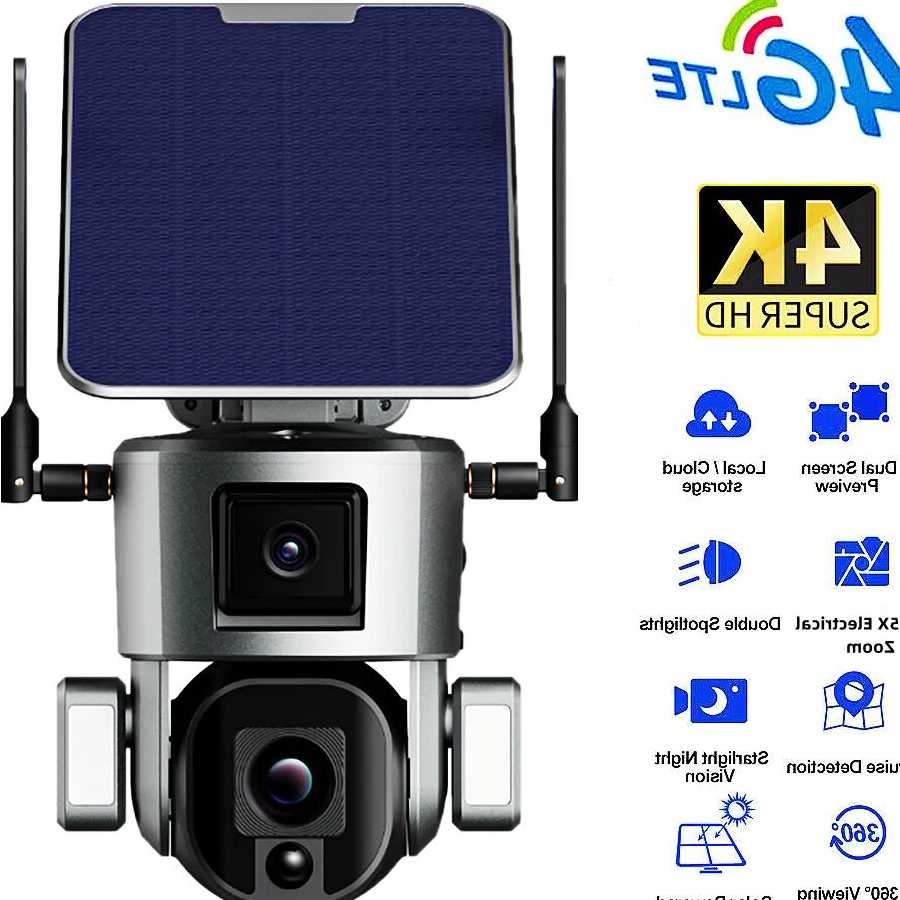 Tanie VESAFE Y5 4K 8MP 4G karta Sim WIFI kamery słoneczne zewnętrz… sklep