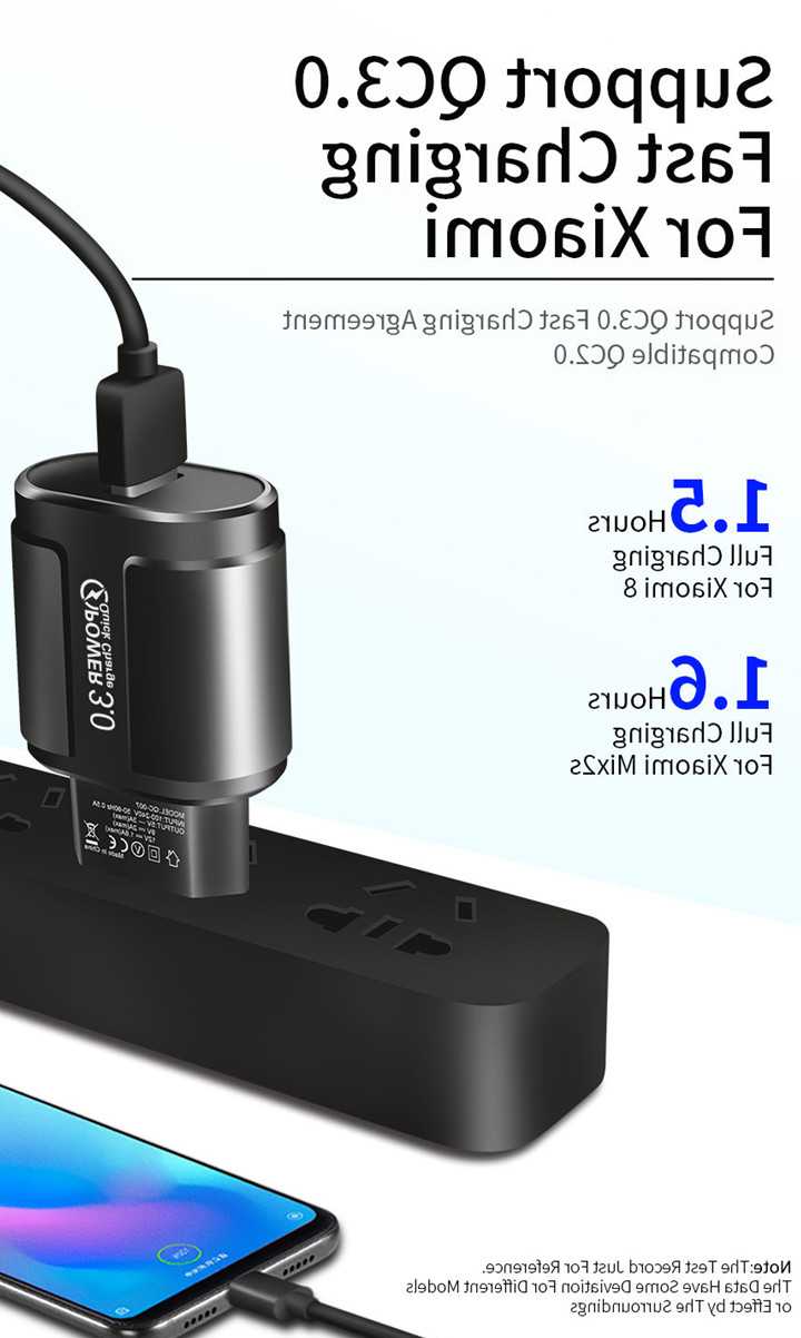 Wysoka jakość ładowarka mobilna USB 18W 3A QC3.0…